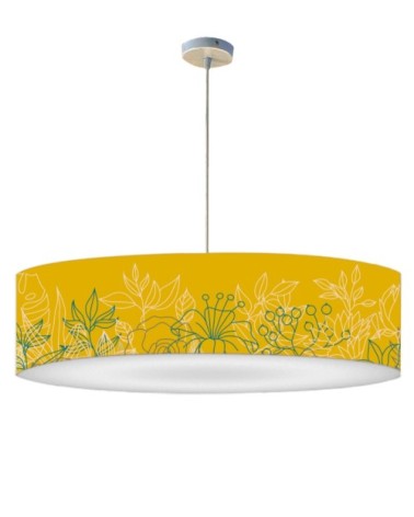 Suspension Bouquet Jaune Moutarde T 60 x H 25