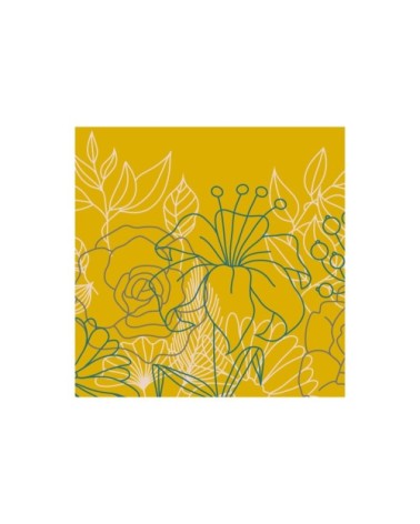 Suspension Bouquet Jaune Moutarde T 60 x H 25