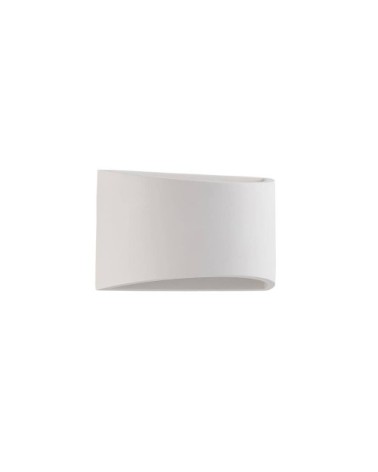 Applique murale en plâtre / terre cuite blanc