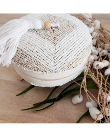 Boîte en bambou D14 x H10 cm