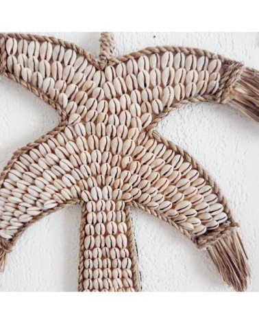 Décoration murale en coquillages H36 cm x L26 cm