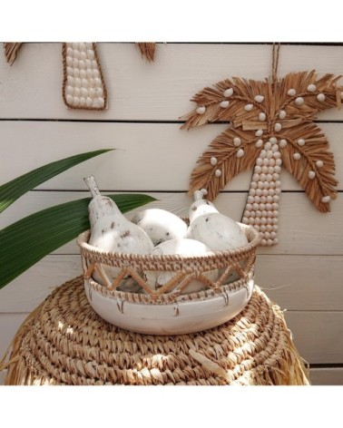 Décoration murale en raphia