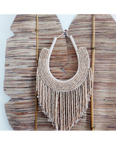 Collier en boules de bois