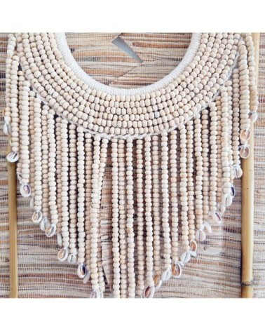Collier en boules de bois