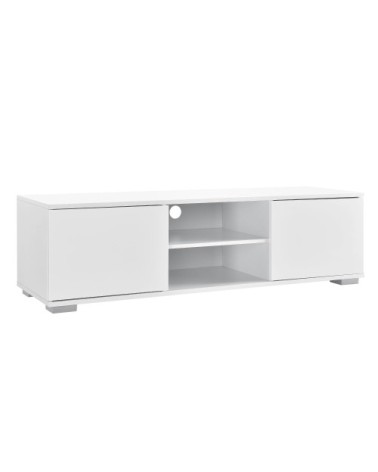 Meuble TV bas blanc 120 x 40 x 34.5 cm