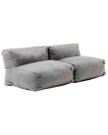 Salon de jardin modulable 2 places gris