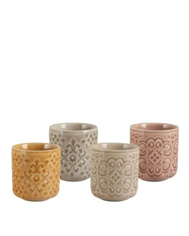 Set de 4 tasses à café en porcelaine Bella Terra