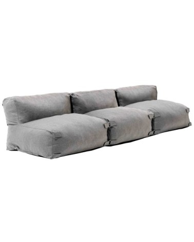 Salon de jardin modulable 3 places gris