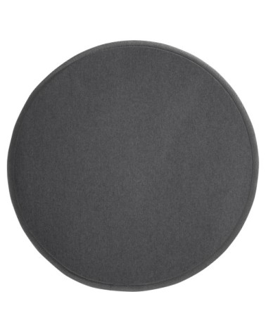 Galettes de chaise anthracite imitation feutre - Lot de 4 -  Ø 35cm