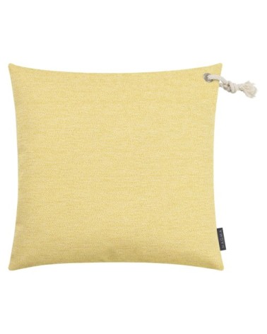 Housse de coussin extérieur chinée moutarde - 50x50