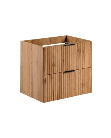 Meuble simple vasque effet bois