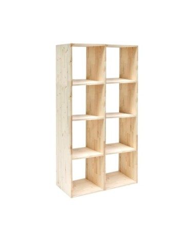 Etagère 4x2 cases en bois massif