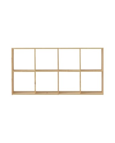Etagère 4x2 cases en bois massif