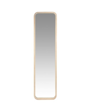 Grand miroir rectangulaire sur pied en bois de paulownia, 40x160 cm