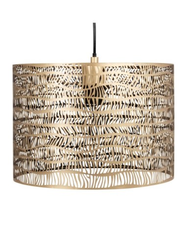 Suspension en métal doré ajouré