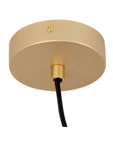 Suspension en métal doré ajouré