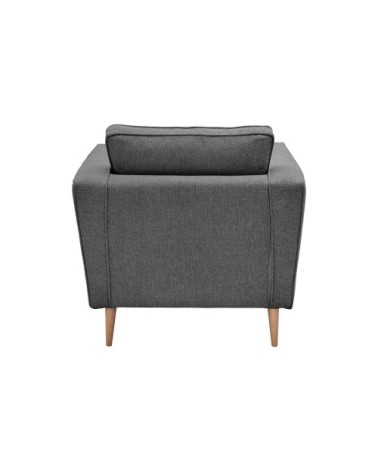 Fauteuil 1 place en tissu anthracite