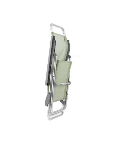 Fauteuil pliant ultra-léger en aluminium vert l69xl63xh101