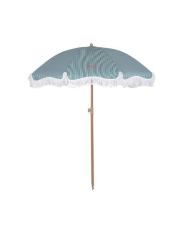 Grand Parasol Rayé Polyester 210x180cm Vert