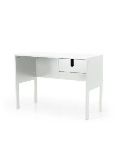 Bureau en bois 1 tiroir L105cm blanc