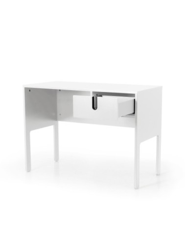 Bureau en bois 1 tiroir L105cm blanc