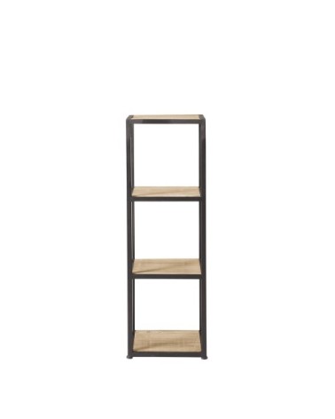 Colonne industrielle en bois de sapin massif et métal