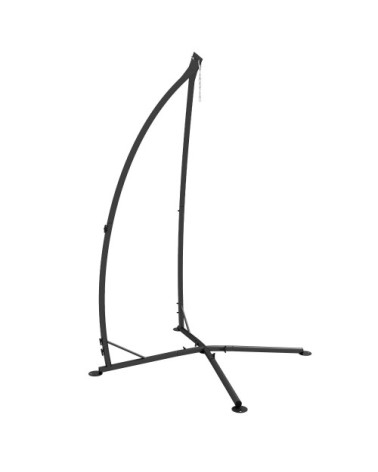 Pied fauteuil suspendu charge max 130kg métal noir