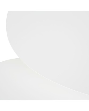 Tables basses gigognes de jardin en acier blanc