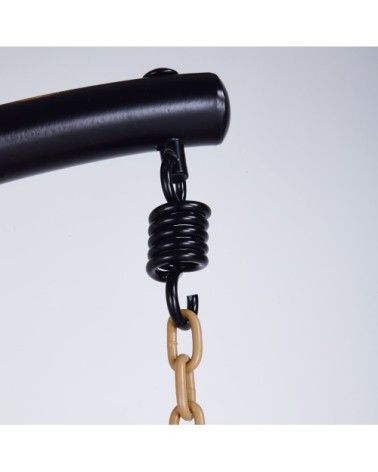 Pied pour fauteuil suspendu en acier noir