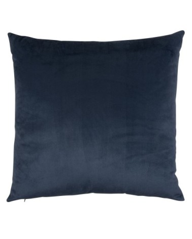 Coussin en suédine imprimé kaléidoscope bleu 45x45