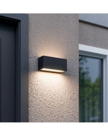 Applique exterieur en aluminium noir