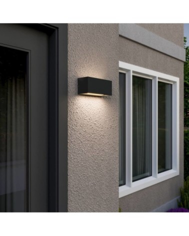 Applique exterieur en aluminium noir