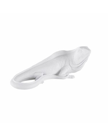 Statuette iguane en polyrésine dorée H17