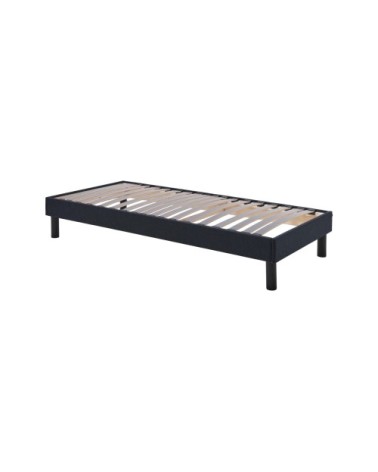 Sommier tapissier en kit bleu 90 x 200 cm