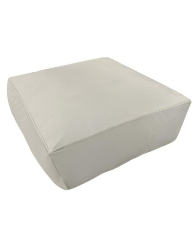 Housse de pouf pour salon de jardin modulable beige