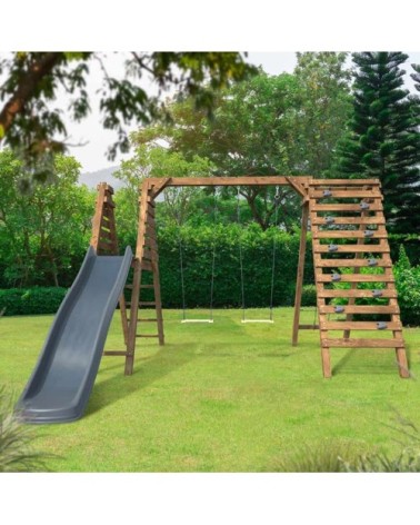 Aire de jeux pour enfants avec toboggan isis