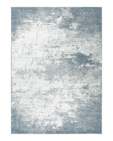 Tapis en laine gris/bleu 200 x 300 cm
