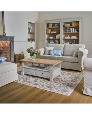 Tapis en laine beige à motif 160 x 240 cm