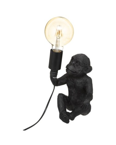 Lampe singe noir h24.5