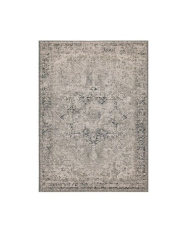 Tapis en laine gris beige 170 x 240 cm