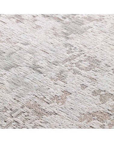 Tapis en coton et en laine gris 125 x 180 cm