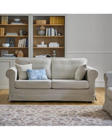 Tapis en laine beige à motif 200 x 300 cm