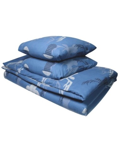Parure de couette 100% coton flanelle imprimée 240x220cm 2 taies