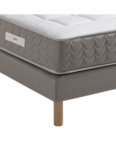 Ensemble matelas ressorts et latex et sommier tapissier 140 x 190 cm