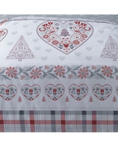 Parure de couette 100% coton flanelle imprimée 140x200 1 taie