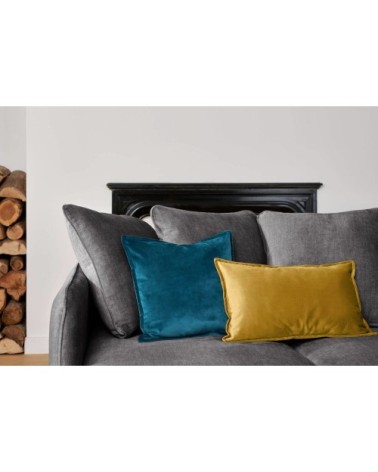 Canapé velours 2 places anthracite
