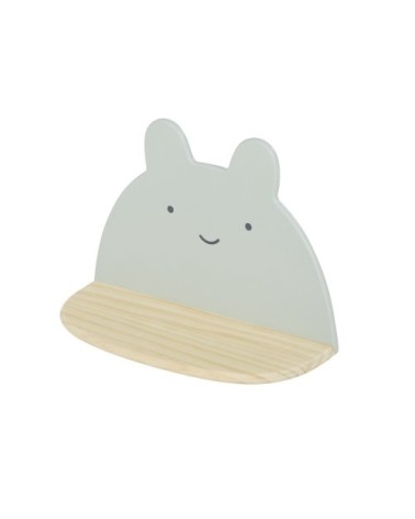 Etagère lapin beige et vert