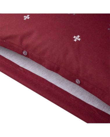 Parure de couette 100% coton flanelle imprimée 140x200 1 taie