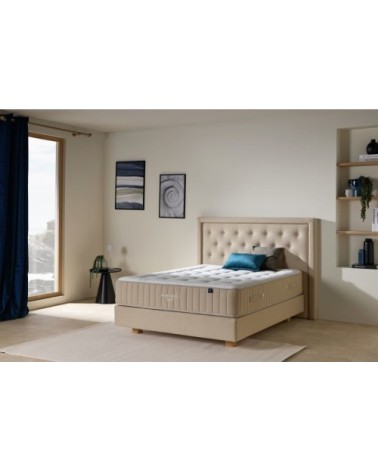 Ensemble matelas, sommier et tête de lit 140 x 200 cm