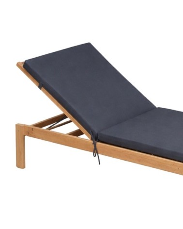Matelas bain de soleil extérieur imperméable minorque polyester gris